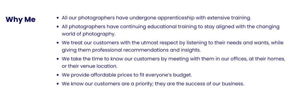 Vorschlag für eine Hochzeitsreportage