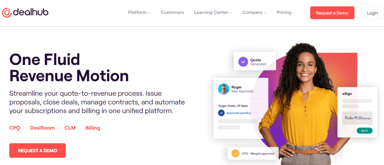 Dealhub-Software zum Verfassen von Angeboten