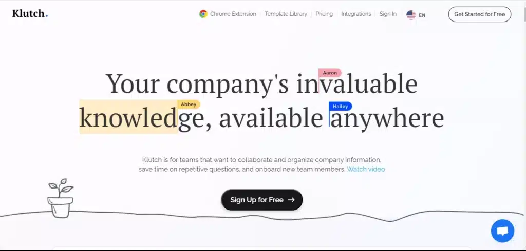 پایگاه دانش Klutch برای کارگران مستقل